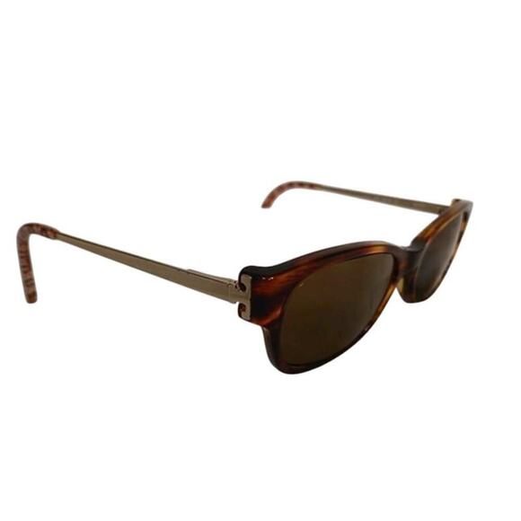 Tory Burch Tortoise Cat Eye Sunglasses Brown Acetate TB Logo TB9007 Frame 51mm main image 4